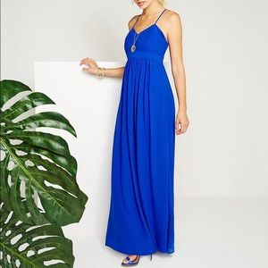 Belle Badgley Miishka X Back Maxi Dress